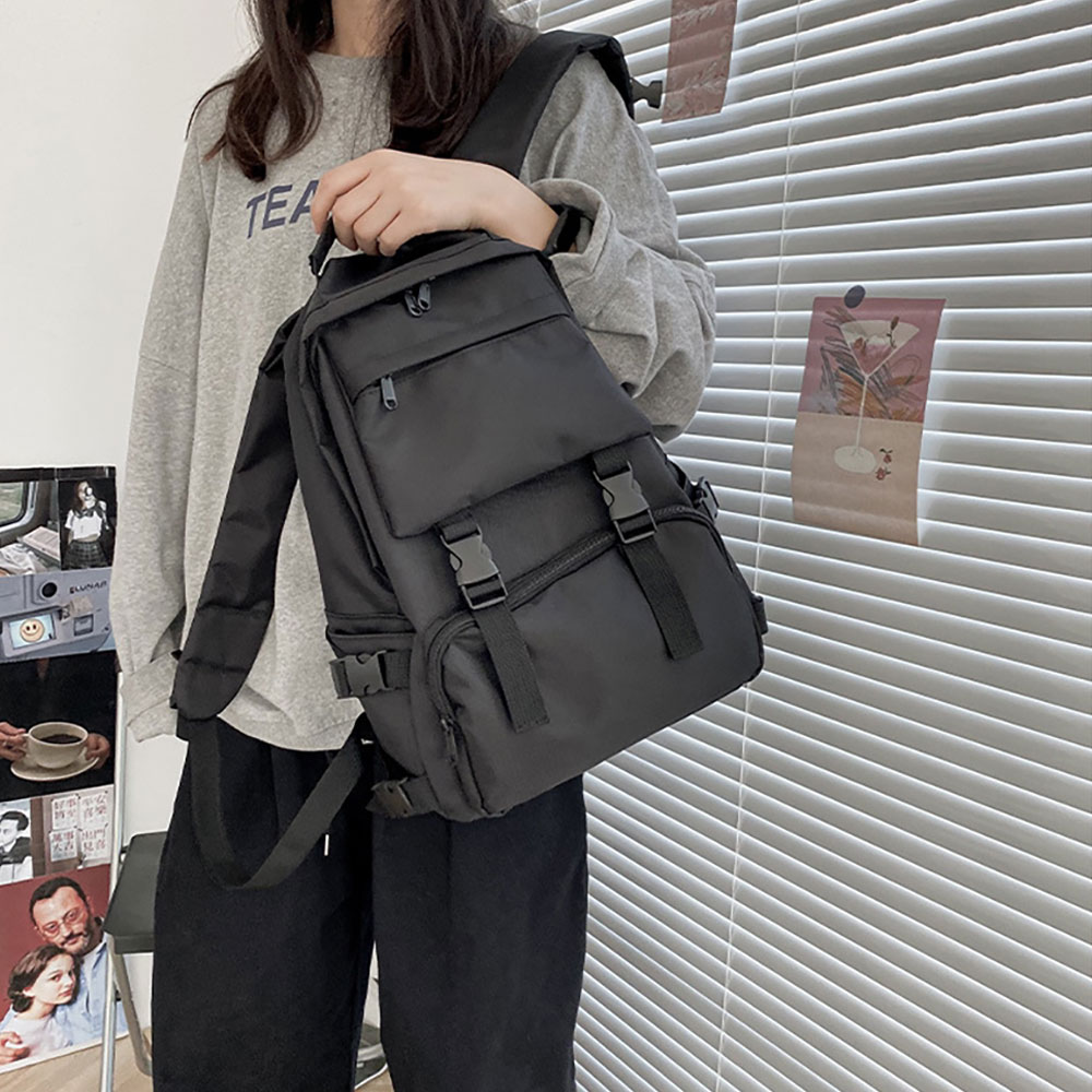 Balo - cặp sách Ulzzang Basic đi học, đi làm, du lịch, đựng laptop B0136 Unisex nam nữ phong cách thời trang, cá tính