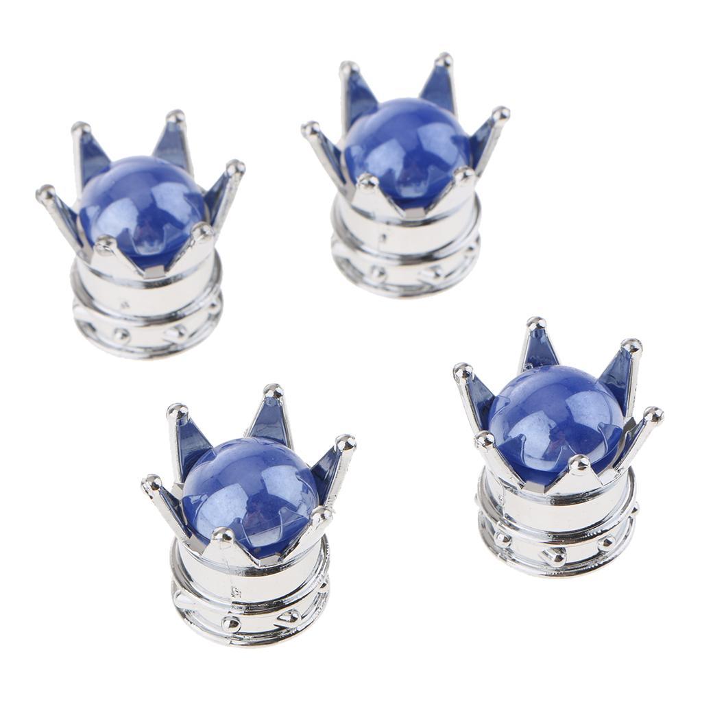 4 Pieces Clear Diamond Bling Tire/Wheel Stem Valve Caps