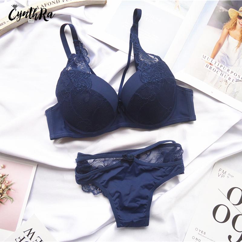 CYNTHRA Quần Lót Cho Phụ Nữ Ren Đẩy Lên Áo Bralette Phần Thoáng Khí Nữ Lớn Bộ Đồ Lót Plus Kích Thước Áo Lót Nữ Bra