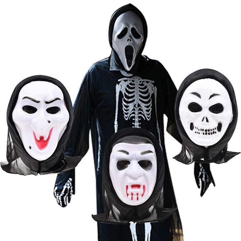 MẶT NẠ MA HALLOWEEN/HÓA TRANG COSPLAY SÁT NHÂN/GHOST/- Mặt nạ Ghost Face hóa trang Halloween có vải trùm đầu