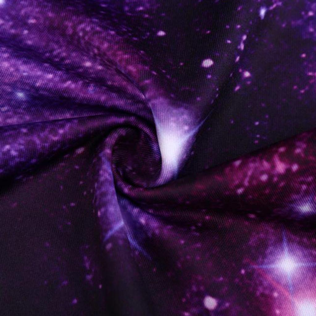Women's High Waist Galaxy Space Star Print Yoga Pants Tights Stretchy Pilates Workout Sport Yoga Leggings Activewear
