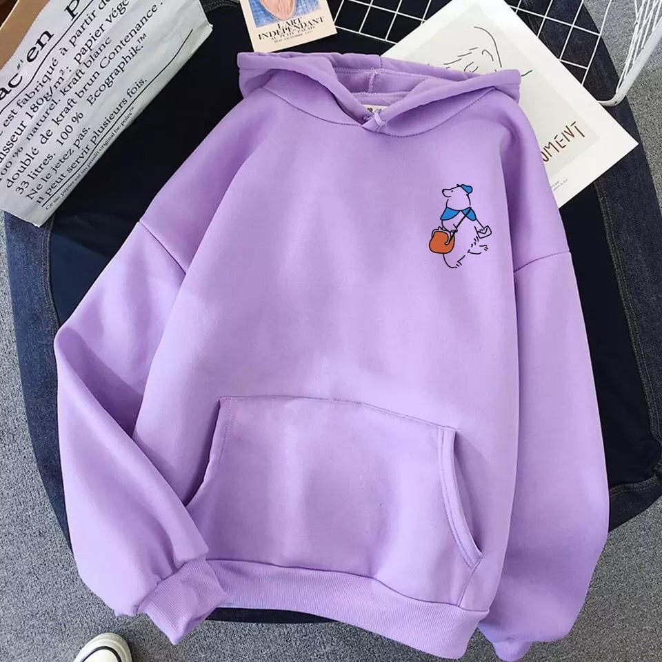 ÁO HOODIE UNISEX IN HÌNH GẤU DỄ THƯƠNG