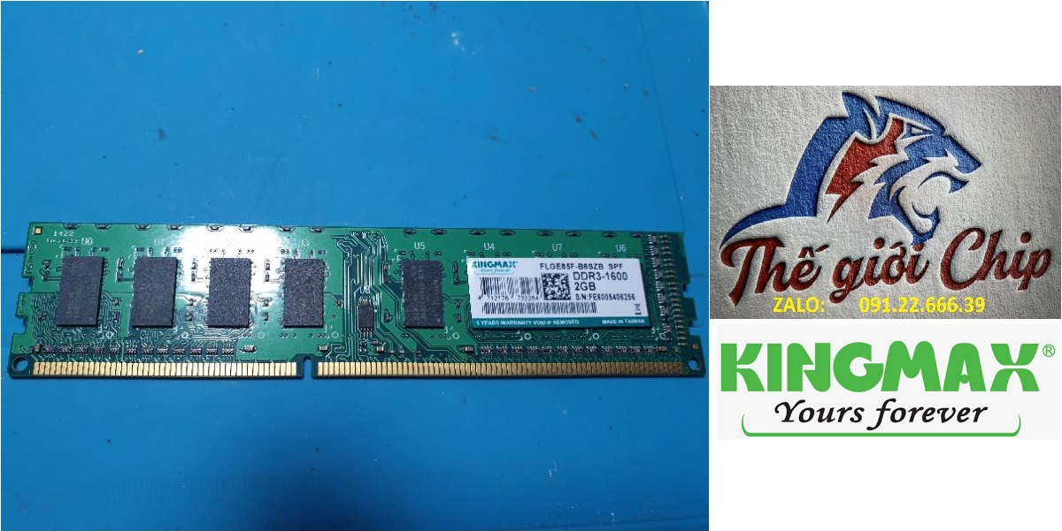 RAM PC 2GB DDR3 - BUS 1600 KINGMAX - HÀNG CHÍNH HÃNG