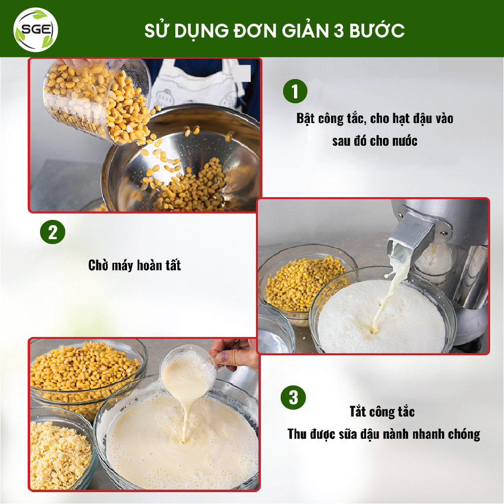 Máy Làm Sữa Đậu Nành/Máy Làm Sữa Hạt Công Nghiệp SMI. Máy Có 2 Size. Phù Hợp Nhu Cầu Kinh Doanh. Nhập Khẩu Chính Hãng Thái Lan