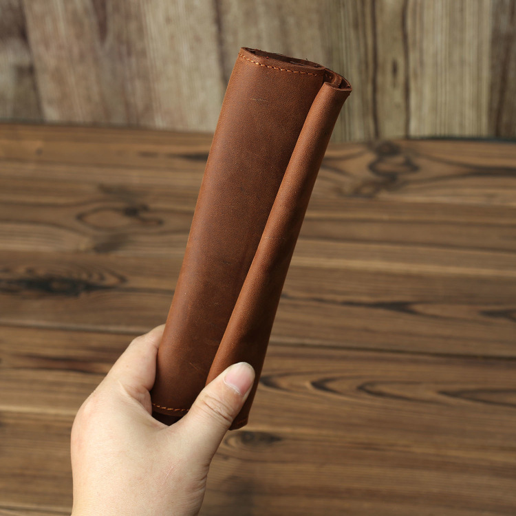 Ví nam da bò thô nguyên tấm BHL212 dáng dài, vừa điện thoại 6inch