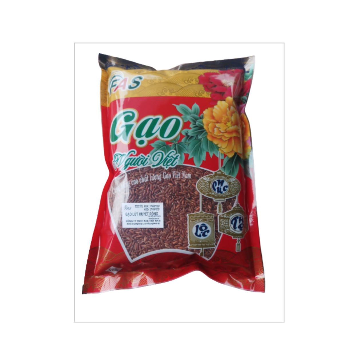 GẠO LỨT HUYẾT RỒNG NHÃN FAS LOẠI 1KG