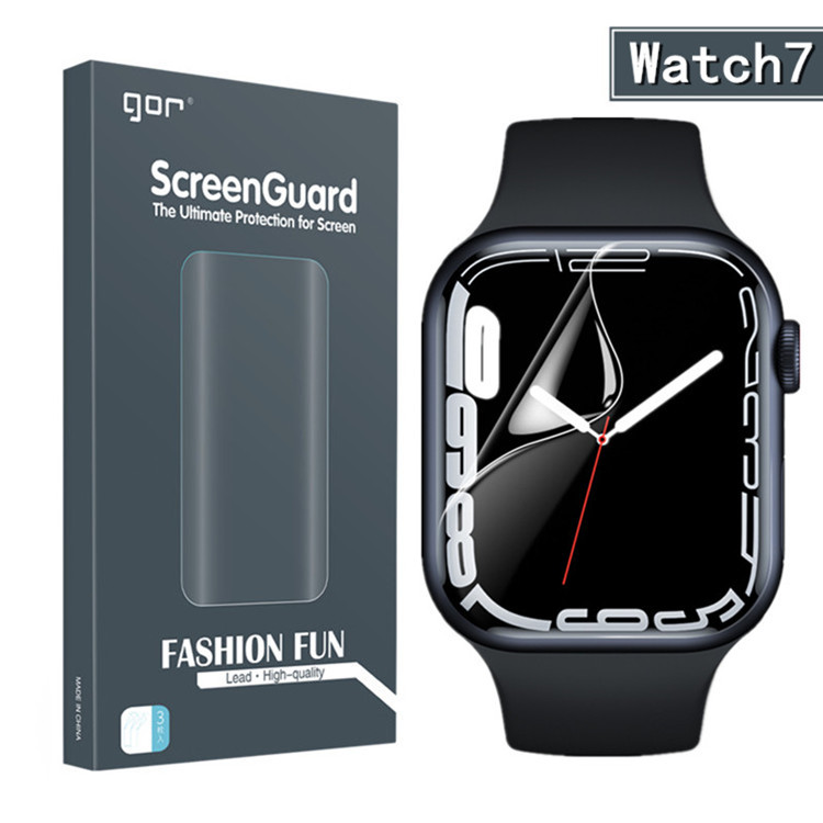 Dán màn hình 3D GOR cho Apple Watch Series 9/ Series 8/ Series 7 Size 41mm / 45mm - Hàng Chính Hãng