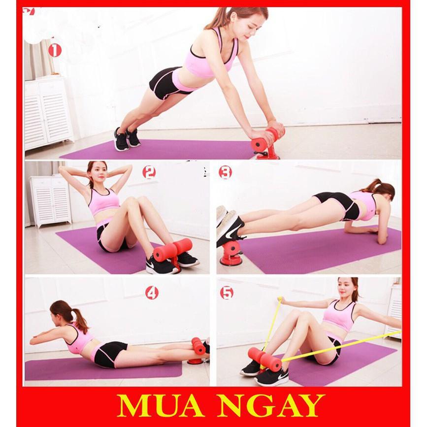 Dụng Cụ Tập Cơ Bụng Eo Gym Đồ Dùng Thể Thao Tại Nhà Đa Năng Có Đế Hút Chân Không Trụ Chữ T