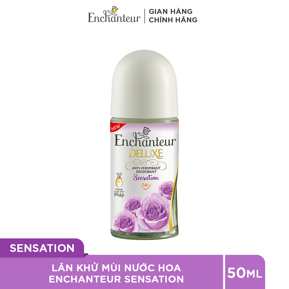 Lăn khử mùi nước hoa Enchanteur Charming/ Magic/ Romantic/ Sensation/Delightfull 50ml