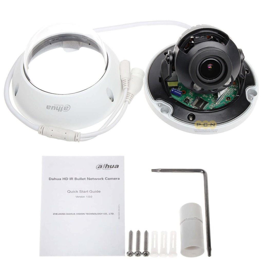 Camera IP bán cầu DAHUA 2-4MP chuẩn chống nước IP67, hồng ngoại thông minh - Hàng Chính Hãng