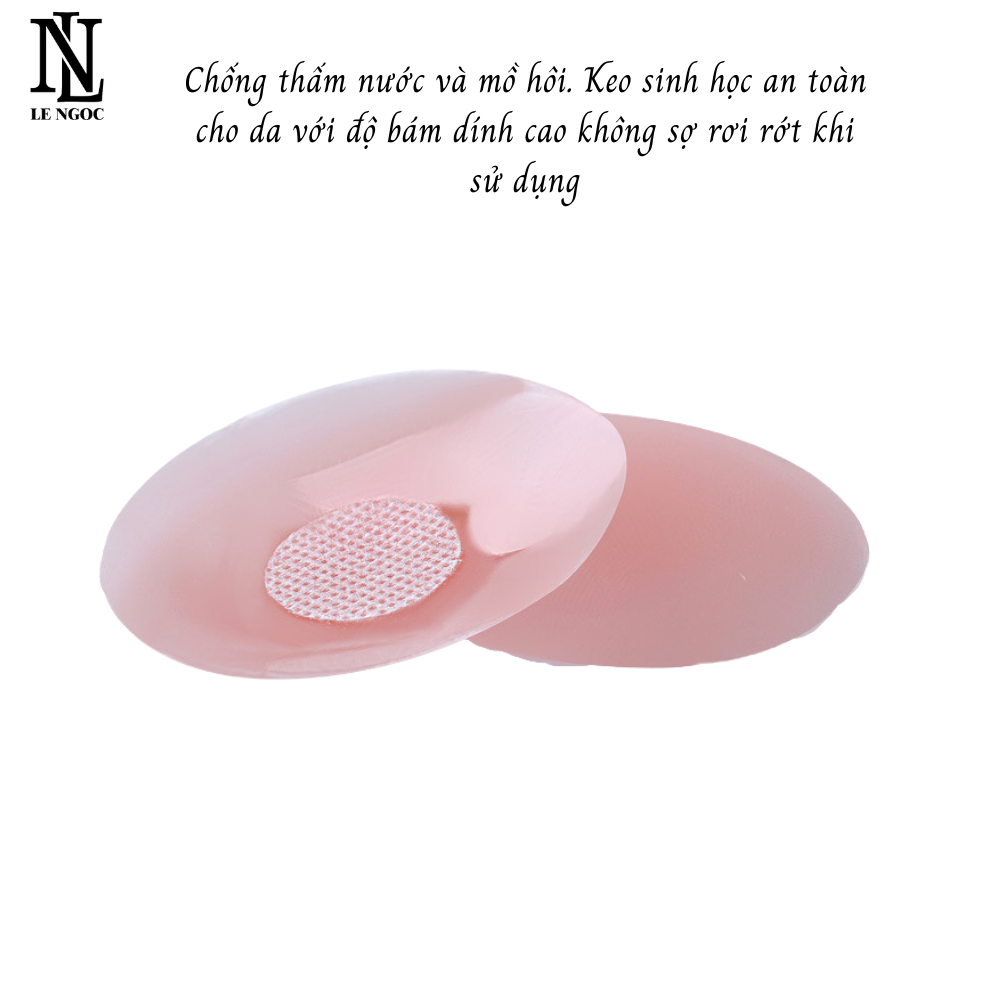 Hộp 5 cặp miếng dán đầu ti, miếng dán ngực Silicon hộp màu xanh tinh tế-LN004