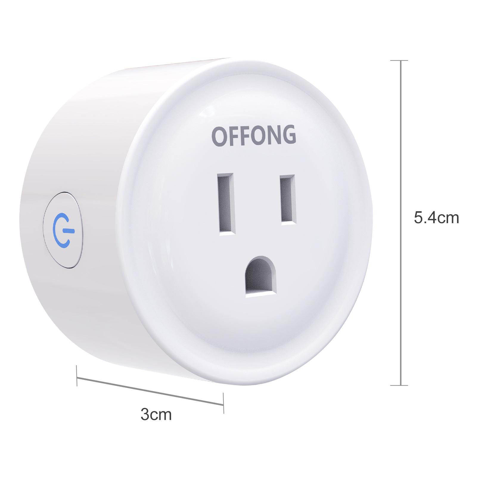 2 Ố cắm điện thông minh điều khiển từ xa bằng giọng nói + wifi tương thích