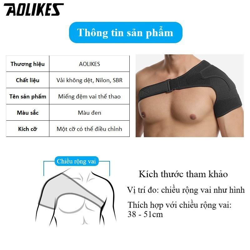 Đai cố định khớp vai AOLIKES A-1692 bảo vệ, cố định khớp xương vai sport shoulder support