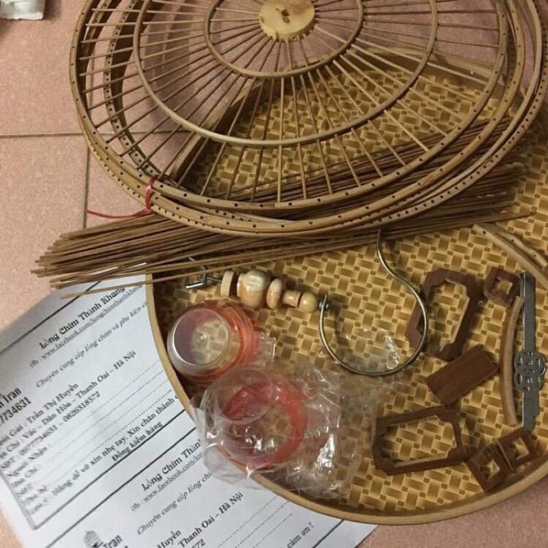Khung lồng chim tự ráp: choè mái bằng 3 vanh 56 nan