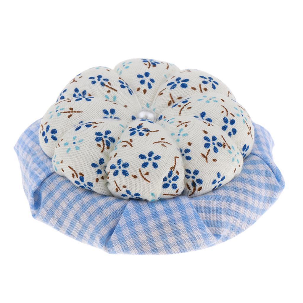 Wood Base Pumpkin Pin Cushion Needle Pincushions for Sewing Embroidery Stitching Needle Crafts