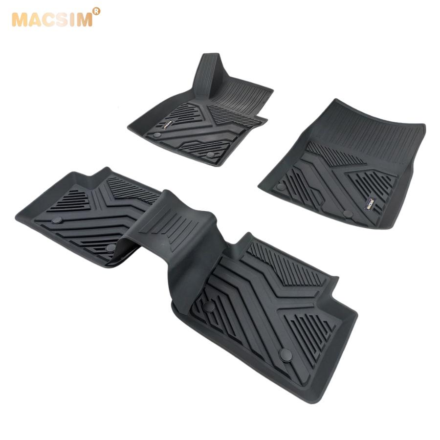 Thảm lót sàn xe ô tô MAZDA CX30 2012- đến nay Nhãn hiệu Macsim chất liệu nhựa TPE đúc khuôn cao cấp - màu đen