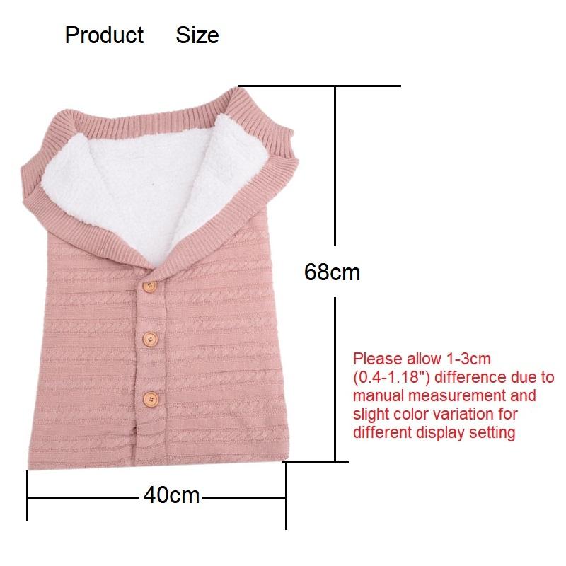Túi Ngủ Cho Bé Bao Da Mùa Đông Trẻ Em Sleepsack Footmuff Cho Xe Đẩy Đan Ngủ Tất Sơ Sinh Đầm Len Dệt Kim Tã Cocoon