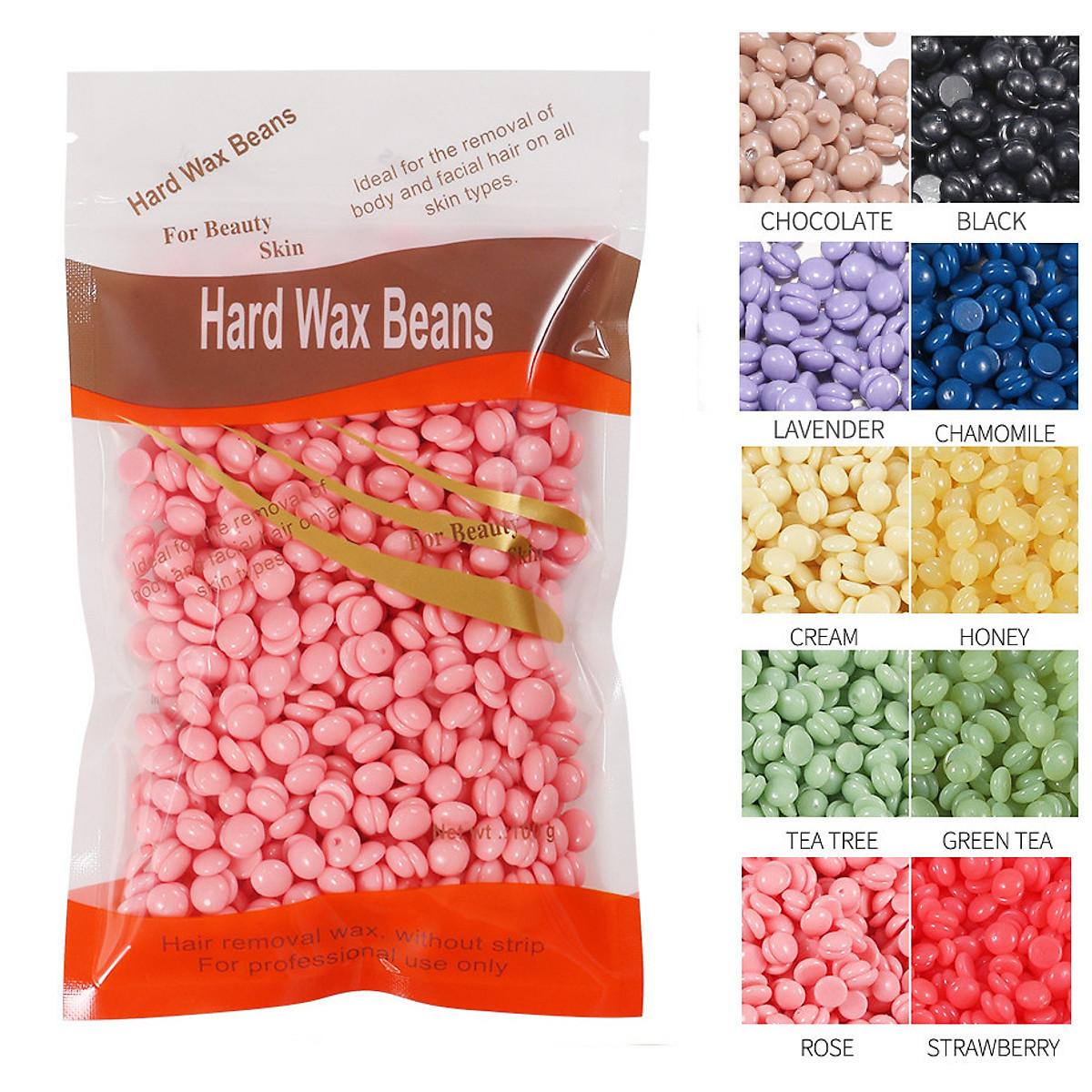 Sáp Wax Lông Nóng Hard Wax Beans 100gr Dạng Hạt Đậu (Tặng Kèm Que Phết Wax)