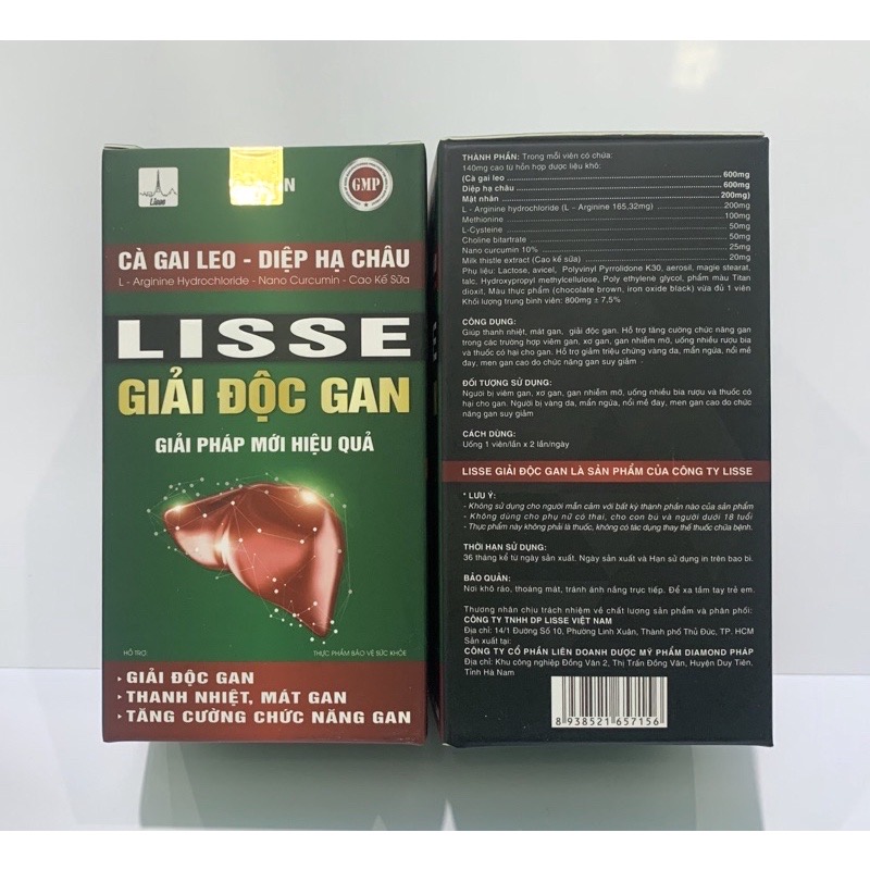 Lisse giải độc gan - hộp 45 viên