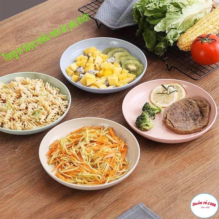 Combo 5 Set 6 Đĩa Tròn Lúa Mạch Chịu Nhiệt Tốt br00456