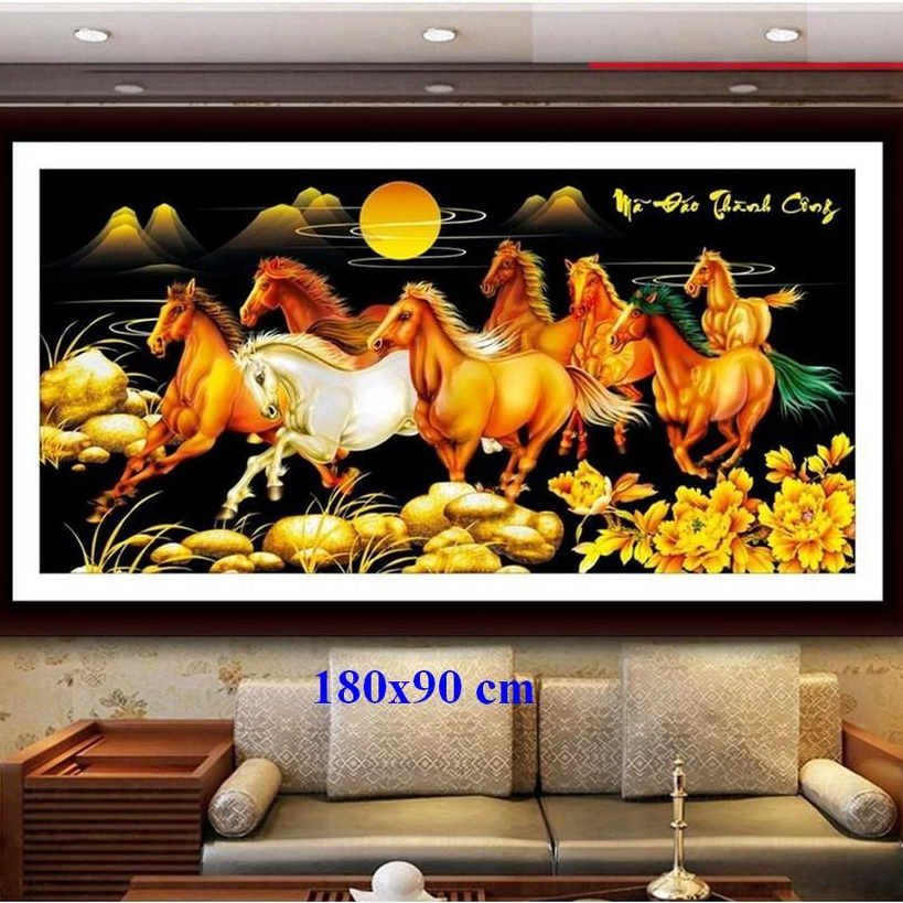 Tranh đính đá mã đáo thành công VS284 chưa đính