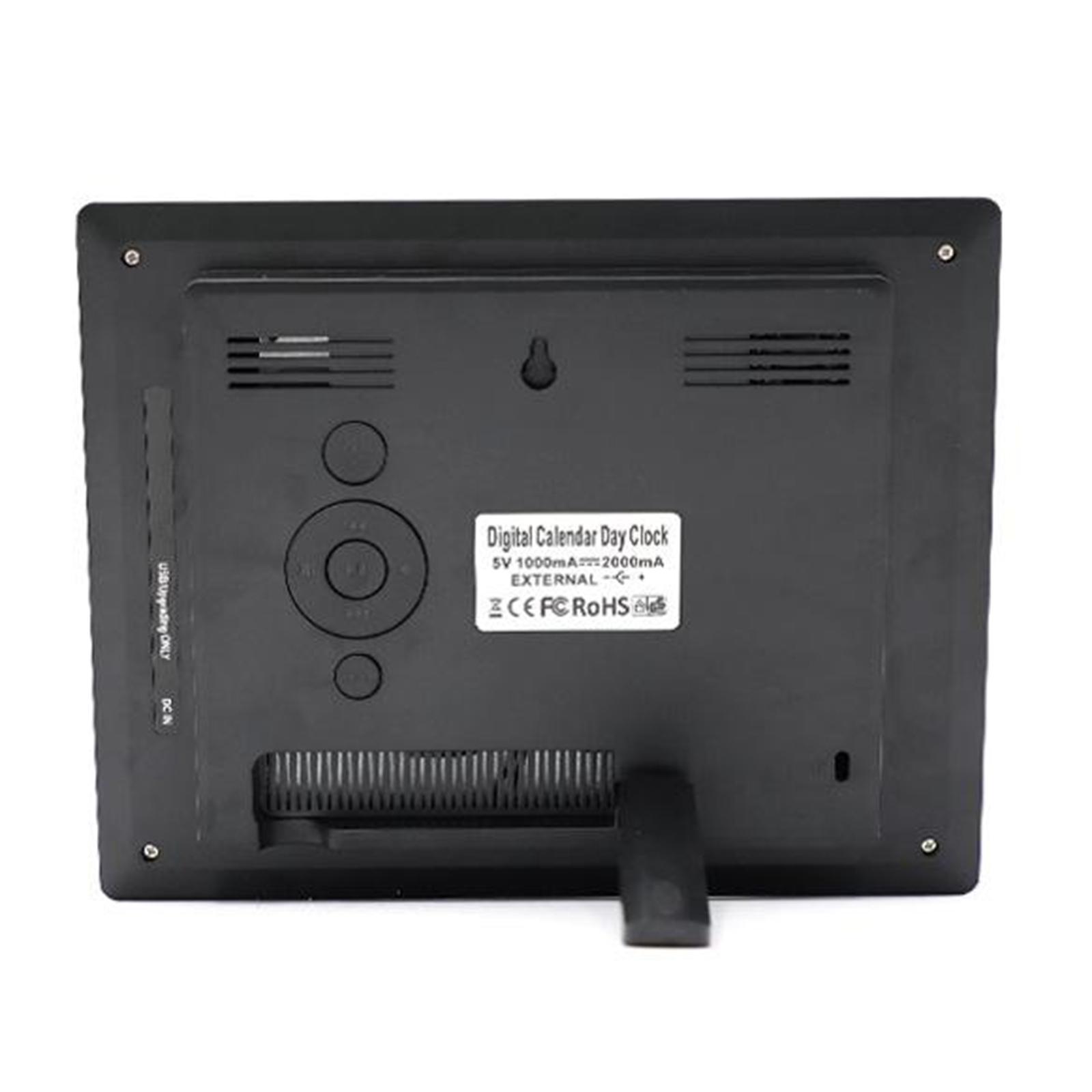 8" Digital Calendar Day Clock Large Letter Elderly  Clocks