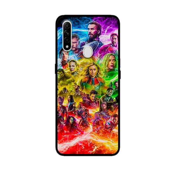 Ốp Lưng in cho Oppo A31 Mẫu Biệt Đội Siêu Anh Hùng̣ - Hàng Chính Hãng
