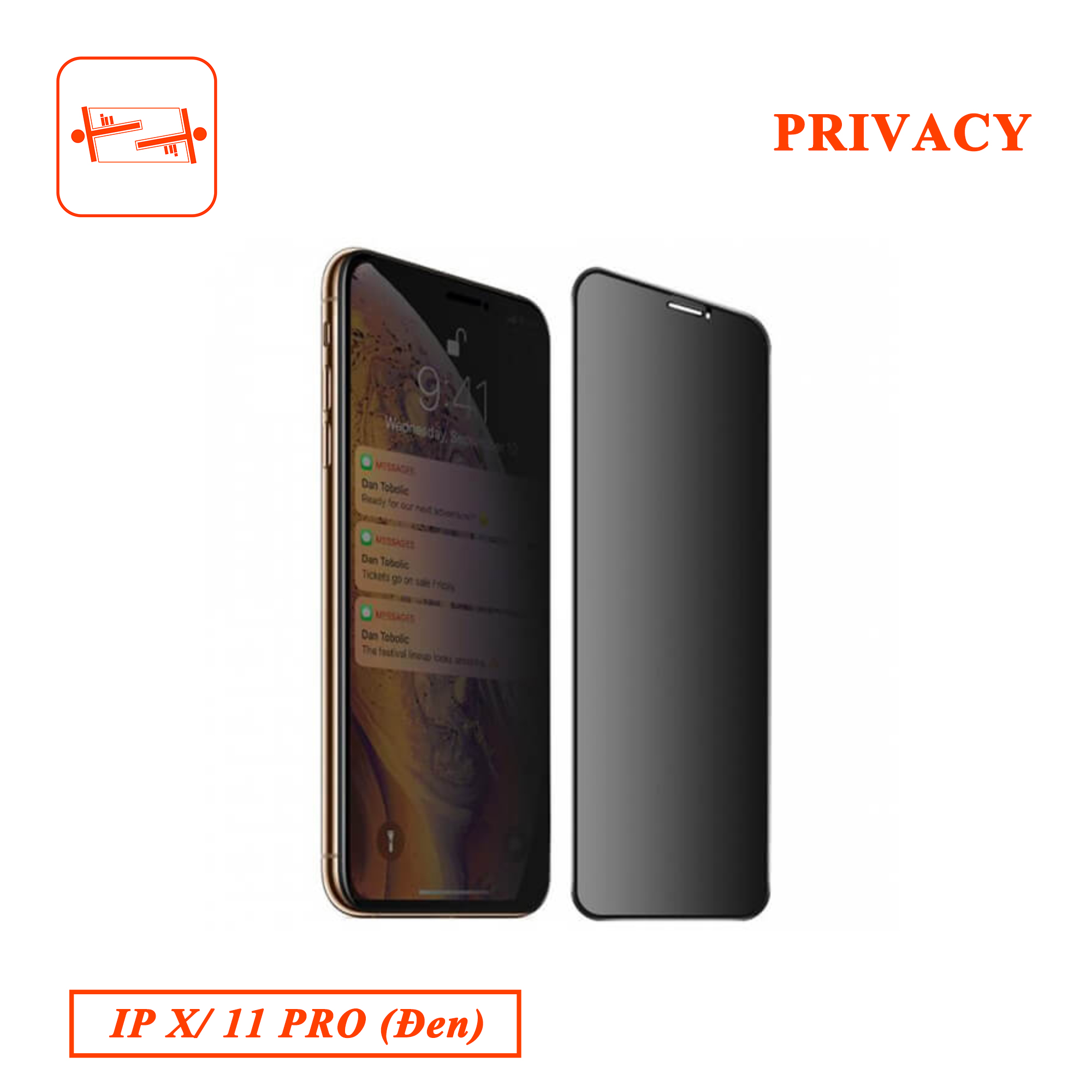 Kính Cường Lực Chống Nhìn Trộm Privacy Dành Cho iPhone X / 11 PRO (Đen)