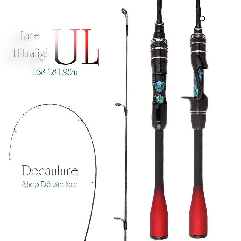 Cần câu lure cao cấp ul ultraligh ngọn đặc siêu dẻo cán carbon CM19