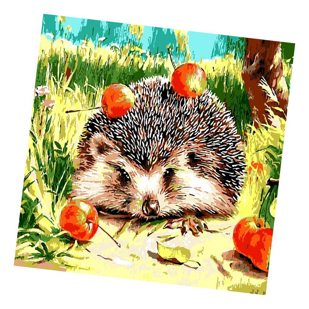 Diamond Cross Stitch Painting Embroidery Kit Animals For Art Home Decoration - Hedgehog