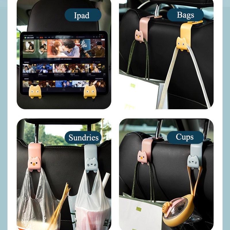 Móc Treo Đồ Sau Ghế Ô Tô Hình Ngộ Nghĩnh, Đáng Yêu/ Móc Treo Đồ Gia Dụng Trong Nhà Chịu Lực Cực Tốt