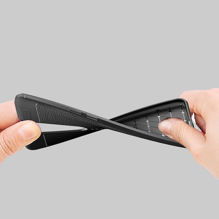 Ốp lưng chống sốc silicon giả da, chính hãng Auto Focus dành cho OPPO F11 Pro