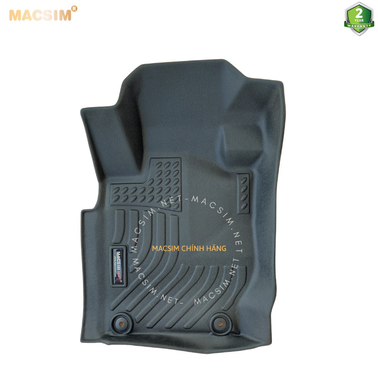 Hàng loại II Thảm lót sàn xe ô tô Mitsubishi Triton 2016-đến nay Nhãn hiệu Macsim chất liệu nhựa TPE cao cấp màu đen