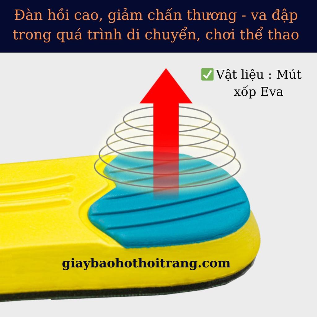 Lót giày thể thao Eva 3 lớp, êm chân, siêu nhẹ, giảm va chạm, khử mùi, thoáng khí