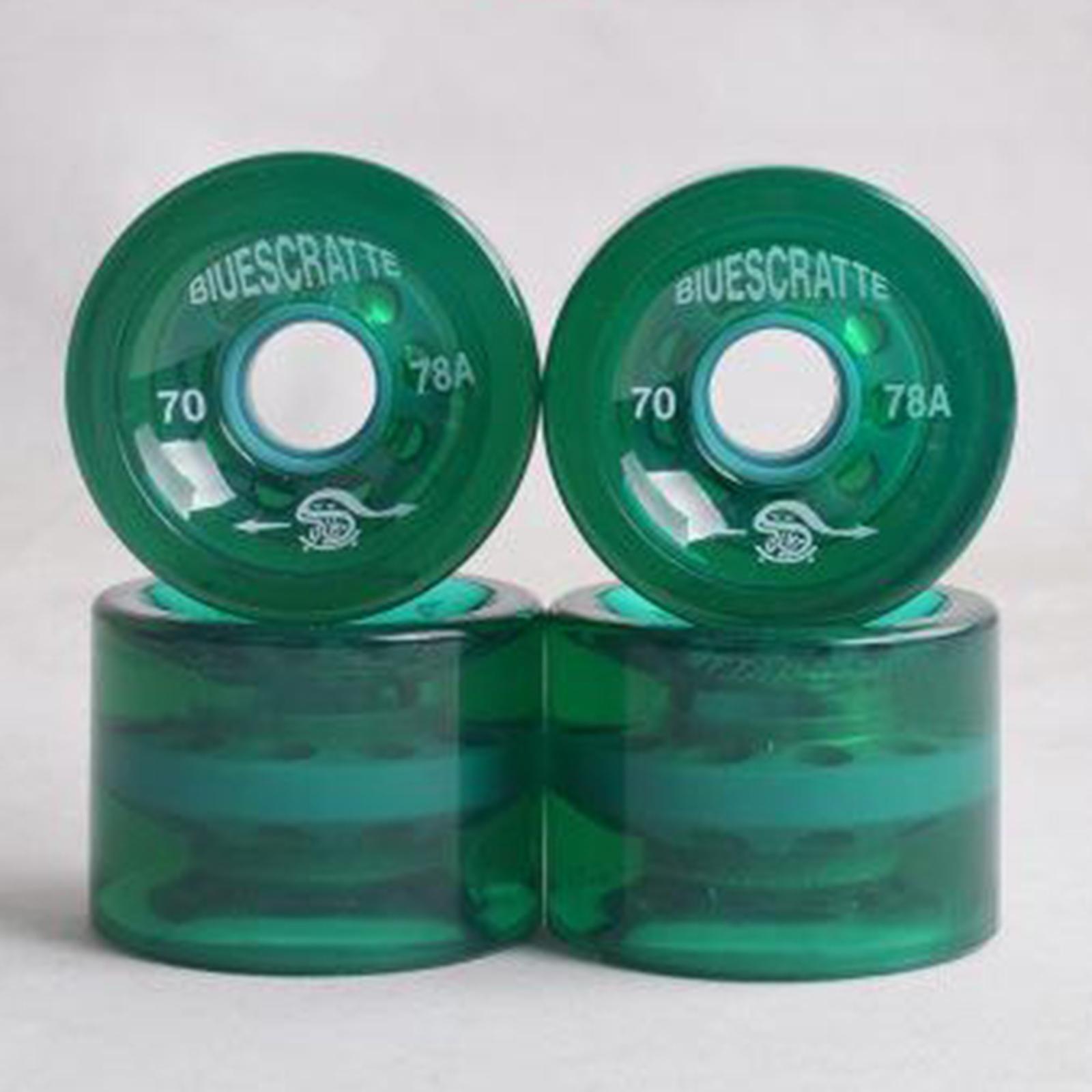 8 Pieces 78A Hardness Skateboard Wheels 70X51mm Longboard Roller Parts