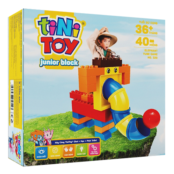 Đồ Chơi Lắp Ráp Junior Block Elephant  Tubegame tiNiToy 320