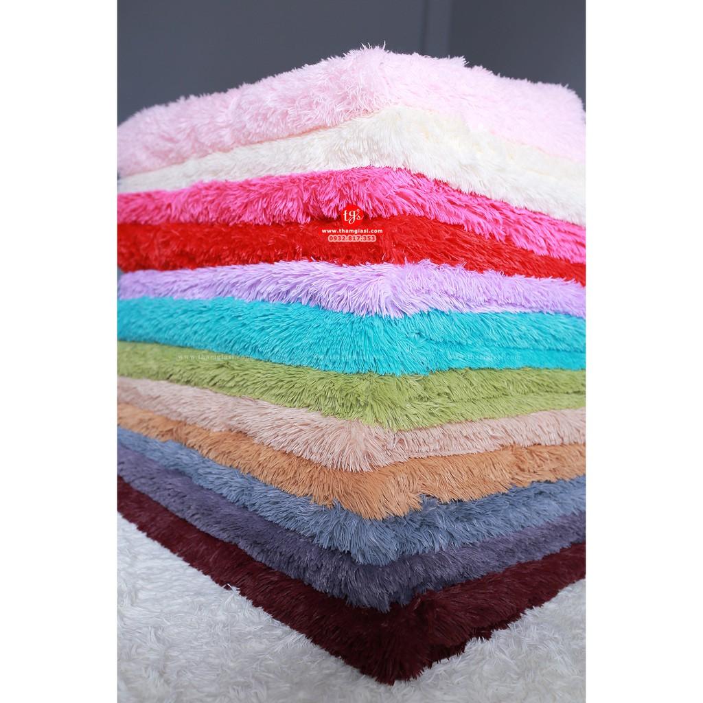 Thảm Lông Xù Màu Hồng | 100x160cm | Thảm Trang Trí Phòng Khách - Phòng Ngủ - Thảm Trải Sofa - Thảm Dành Cho Bé