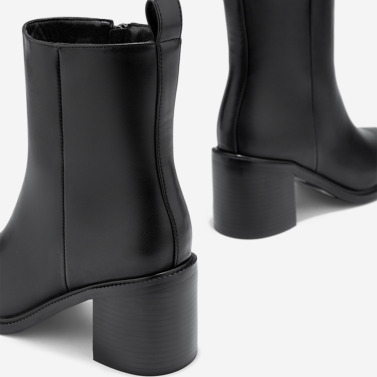 Vascara Giày Ankle Boots Gót Trụ - BOT 0939