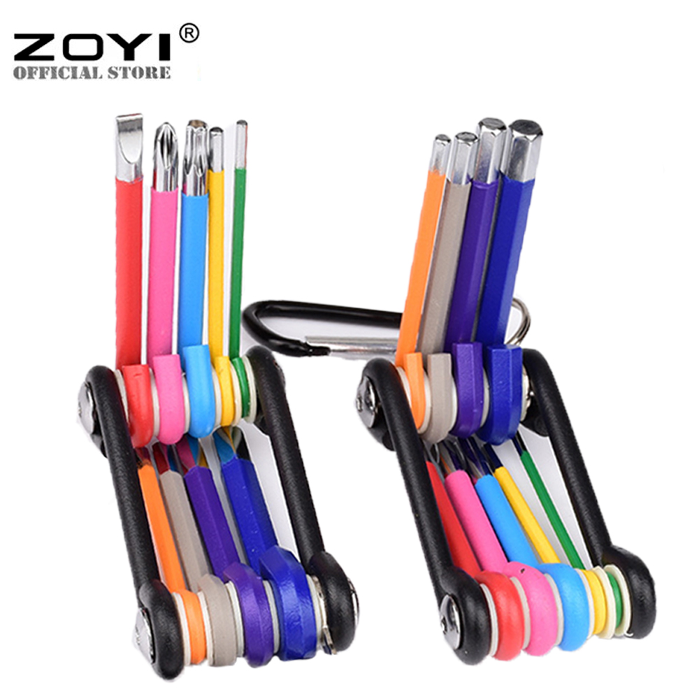 Bộ Sửa Chữa Đa Năng Zoyi Nhỏ Gọn, Bộ Lục Giác Màu Sắc Nhiều Chi Tiết Trong 1 - Hàng chính hãng