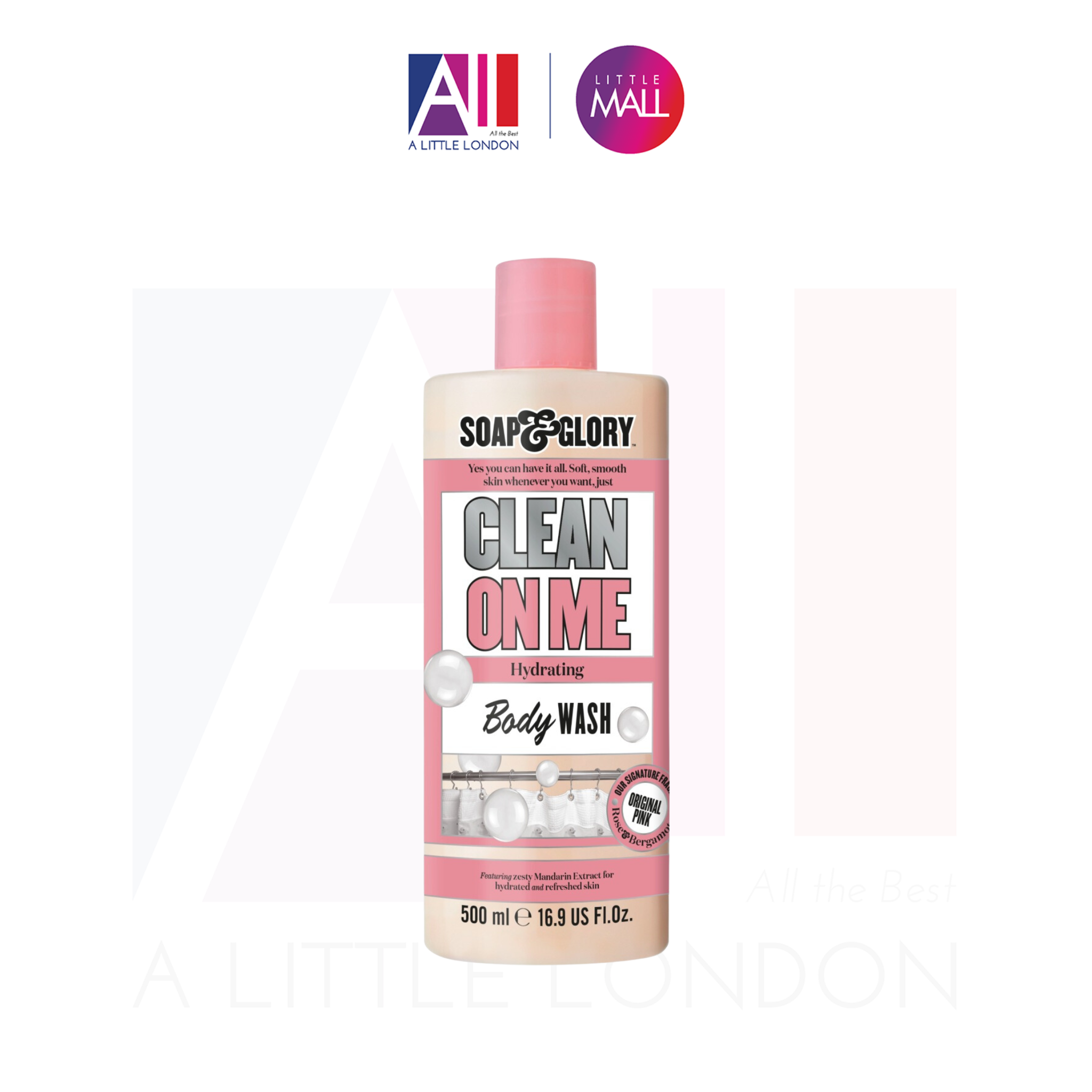 Sữa tắm Soap and Glory Clean On Me Shower Gel 500ml (Bill Anh)