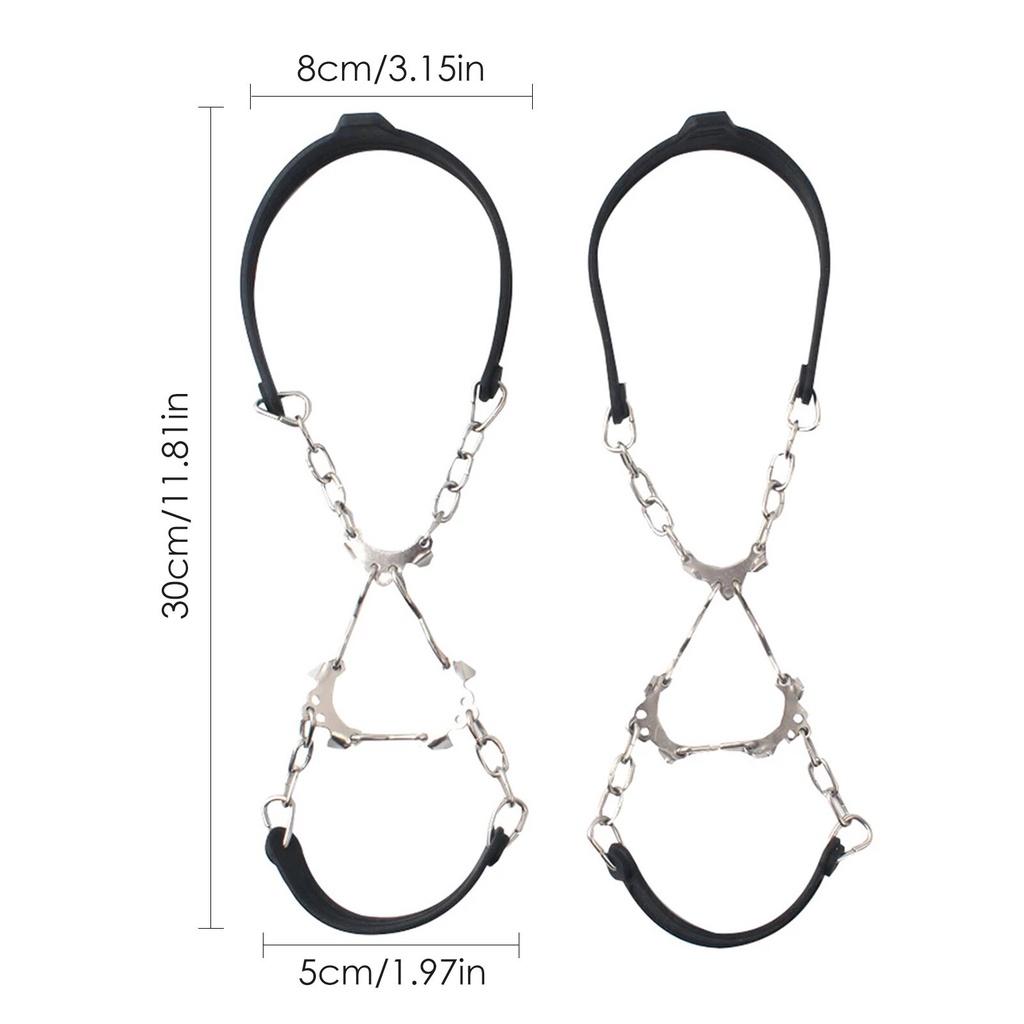 Outdoor Camping Winter Walking Accessories Snow Non-slip Shoe Cover Portable Outdoor Ice Gripper