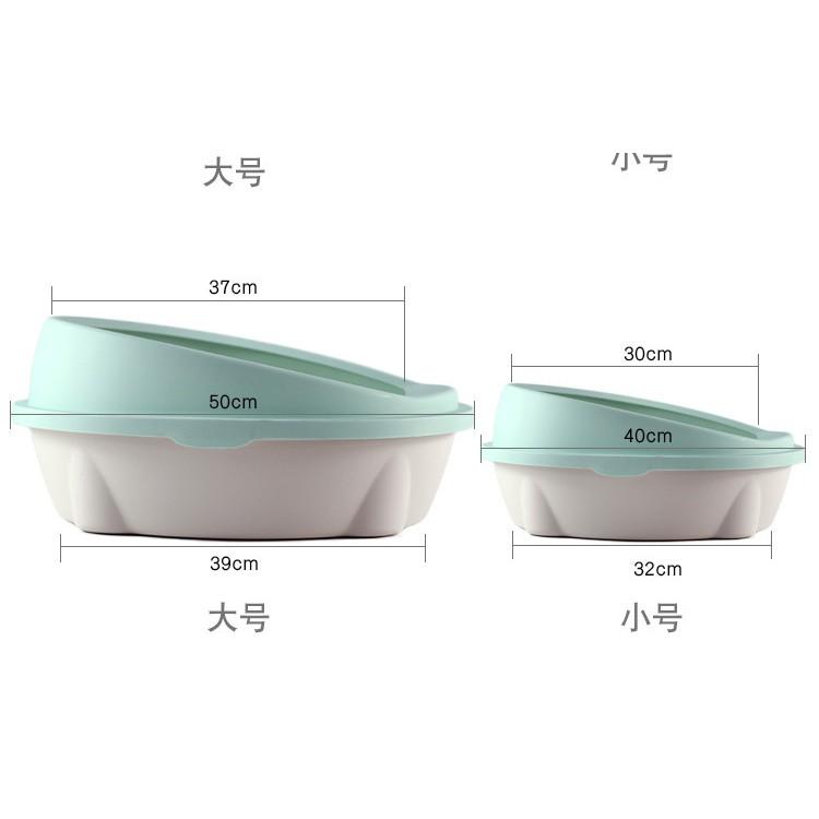 Khay vệ sinh hình elip cho mèo hàng cao cấp có sz lớn cho bé 10kg