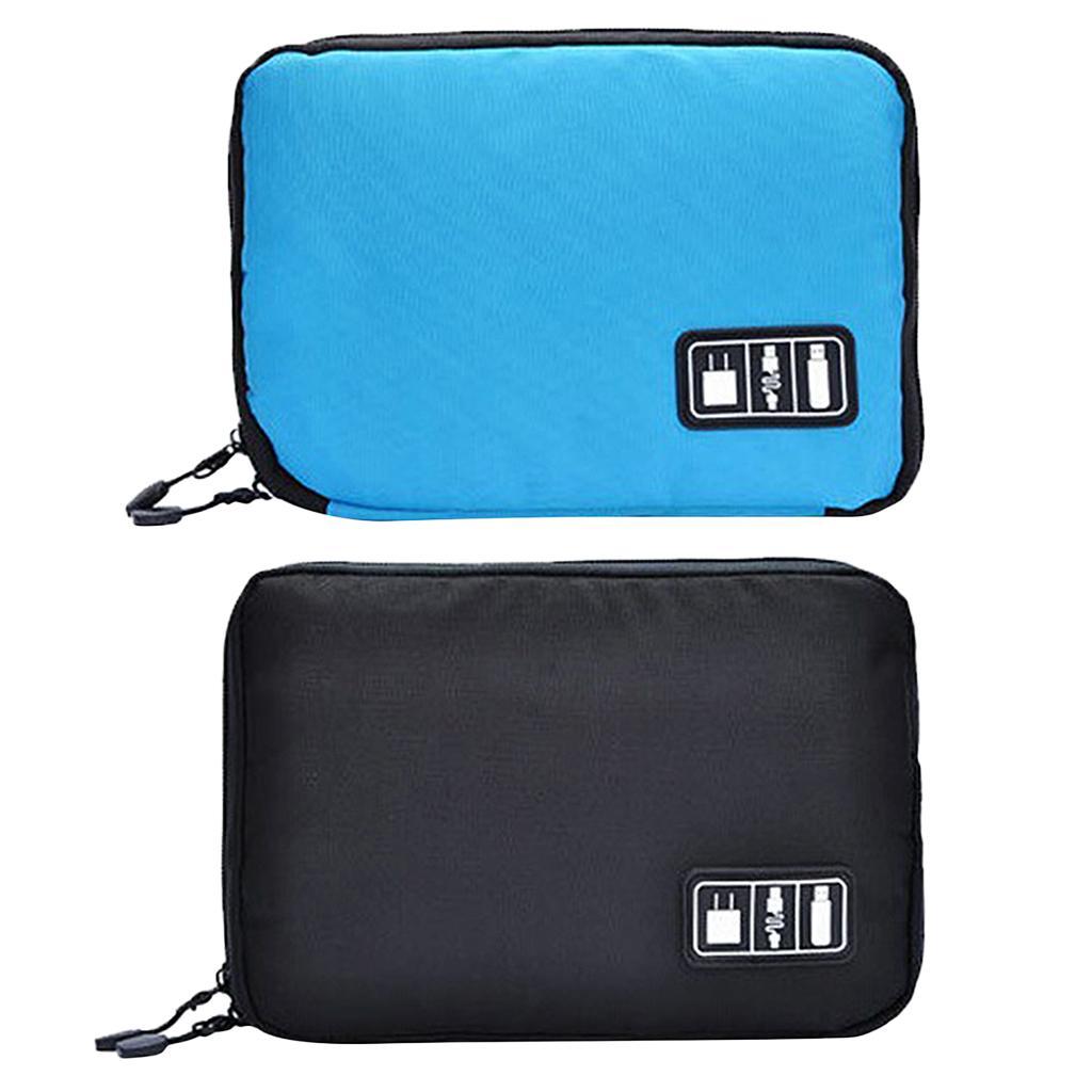 Portable Case Pouch Storage Bag For Earphone Data Cable Charger USB
