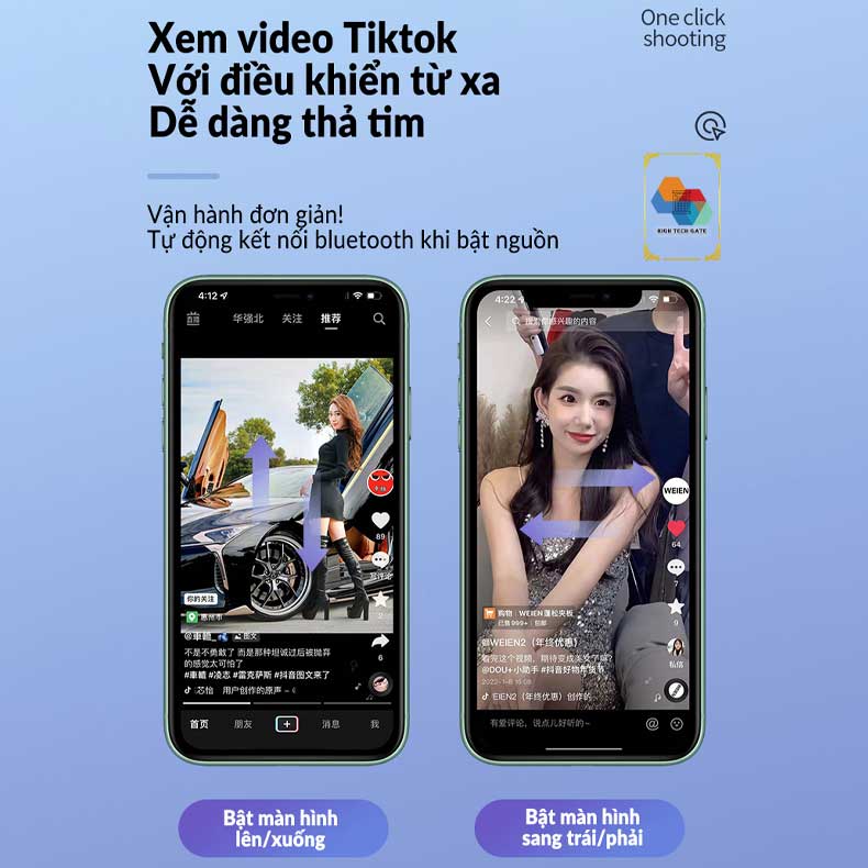 Gậy chụp hình Cyke T11 cân bằng ba chân, quay video, chụp ảnh selfie, có remote điều khiển hỗ trợ chụp và quay video, xem tiktok, ứng dụng tiện lợi, hàng chính hãng