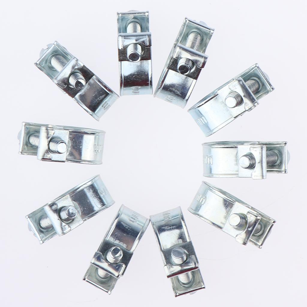20x Spring Hose Pipe Clips Clamps Fuel Water Line Worm Clip Ø 11 - 13mm