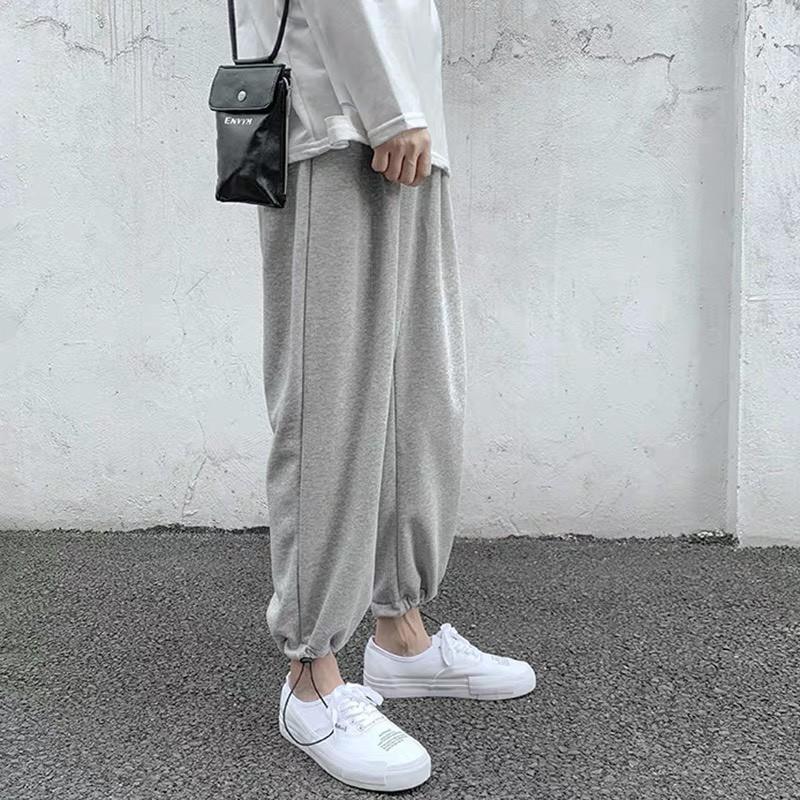 quần nỉ ống rộng có khuy dây