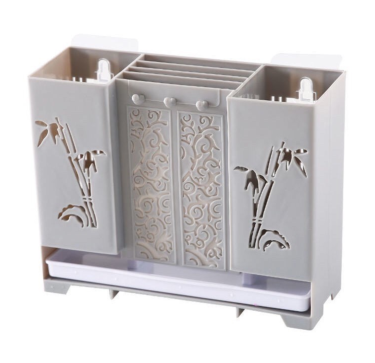 Kệ Giá Đựng Cắm Đũa Muỗng Khay Kệ Để Cắm Dao Nhà Bếp Dán Treo Tường Đa Năng Cao Cấp Sang Trọng
