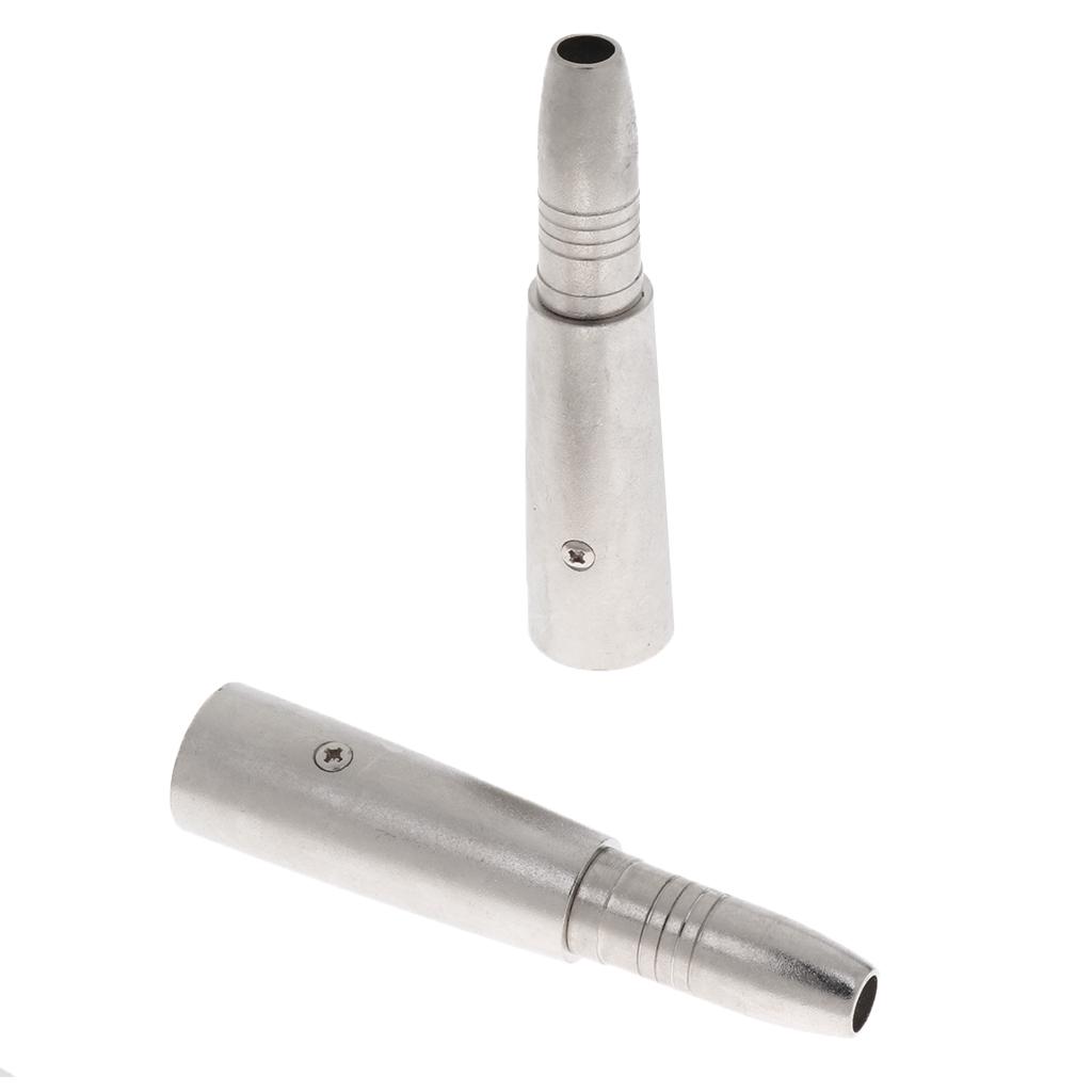 Stereo 6.35mm/6.5mm to XLR Audio Jack Plug Adapter for Microphone Mixer Speaker