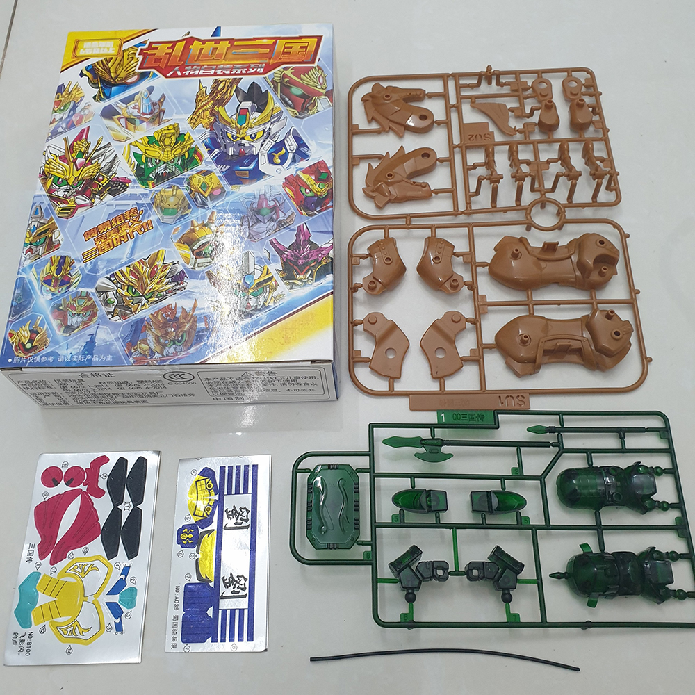 Mô hình đồ chơi Kị Binh nước Đông Ngô A039 sd gundam Tam Quốc trang trí bàn học cho bé trên 8 tuổi