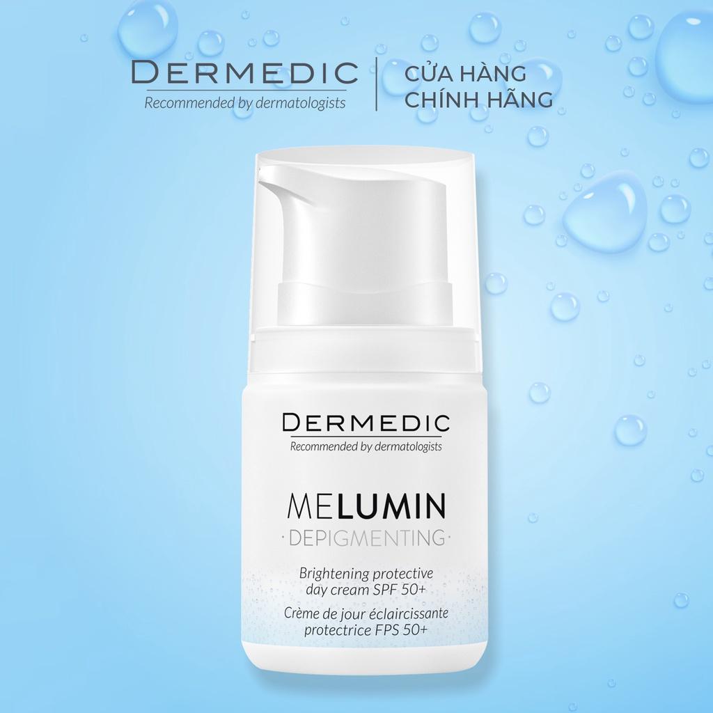 Kem Melumin Brightening Protective Day Cream SPF 50+ Dermedic - Làm sáng da kết hợp chống nắng 55g